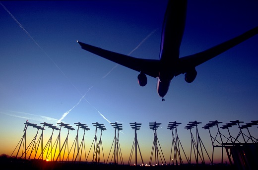 a plane in heathrow airport