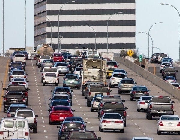 autopista LBJ express en Texas Estados Unidos