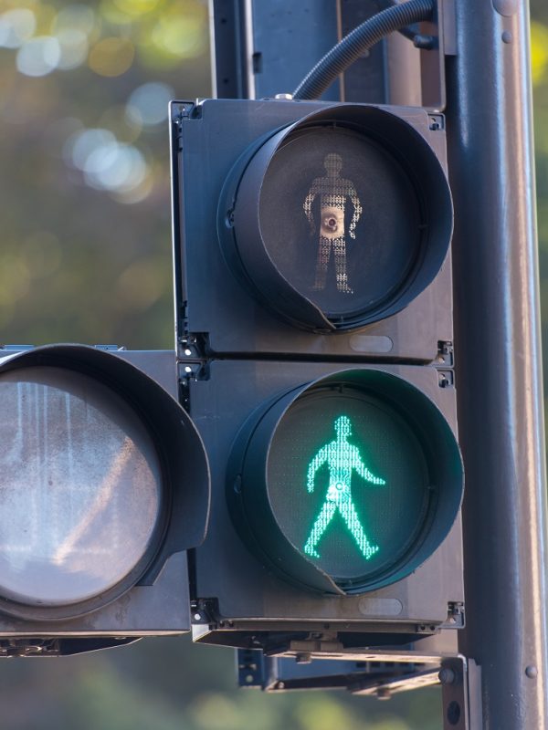 traffic lights in green